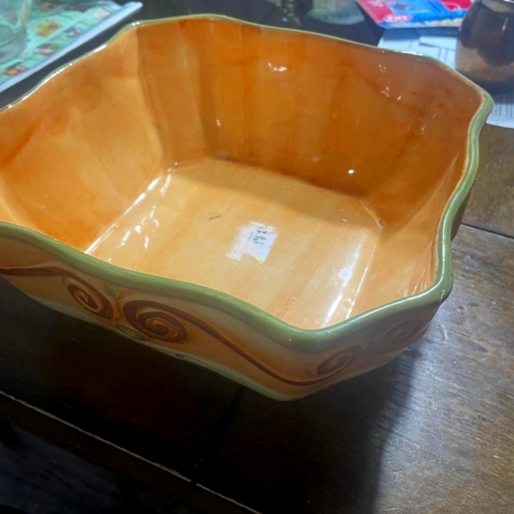 Beautiful ceramic salad kitchen bowl